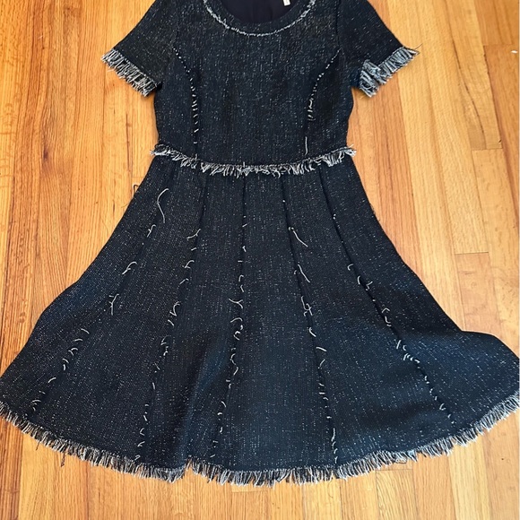 Rebecca Taylor Crew Neck Mini Dress Size 4 (j5 - Picture 10 of 10